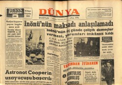 Dünya Gazetesi 16 Mayıs 1963 - Astronot Cooperin Uzay Uçuşu Başarılı GZ59971 - 1