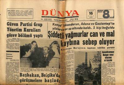 Dünya Gazetesi 16 Mayıs 1967 - Pakistanda Esir Kampları Bulundu GZ80659 - 1