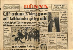 Dünya Gazetesi 16 Ocak 1963 - CHPde İstifa GZ68095 - 1