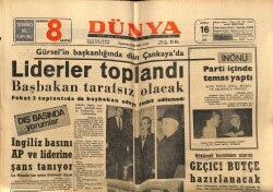 Dünya Gazetesi 16 Şubat 1965 - Ceyhanda Topraksız Köylüler Yürüyüş Yaptı GZ59896 - 1