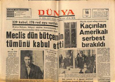 Dünya Gazetesi 16 Şubat 1971 - Petrol Şirketleri Bildiri Yayınladılar GZ79754 - 1