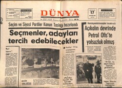 Dünya Gazetesi 17 Mayıs 1973 - Türkan Şoray Ve Duru Basın Toplantısında - Fatma Girik - Margreth'in Mücadelesi GZ149364 - 1