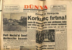 Dünya Gazetesi 18 Aralık 1962 - CHPde Parti Meclisini Genel Merkezciler Kazandı GZ59871 - 2