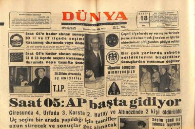 Dünya Gazetesi 18 Kasım 1963 - 1964 Yılı İthalat Programı Hazırlanıyor GZ80626 - 1