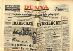 Dünya Gazetesi 18 Nisan 1965 - Seçimde Emniyeti Sağlamak İçin Çalışılıyor İdareciler Uyarılacak GZ59945 - 1