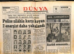 Dünya Gazetesi 18 Şubat 1972 - Akşam Gazetesi Süresiz Kapatıldı GZ103500 - 1