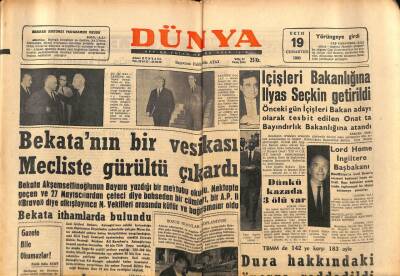Dünya Gazetesi 19 Ekim 1963 - Vaiontda 1324 Ceset Bulunabildi GZ83031 - 1