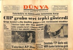 Dünya Gazetesi 19 Eylül 1962 - CHP Grubu Hükümetin Tutumuna Sert Tepki Gösterdi GZ103521 - 2