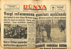Dünya Gazetesi 19 Ocak 1964 - Kıbrıs Türkleri Köylerden Merkezlere Sığınıyorlar GZ68207 - 2