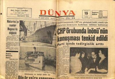Dünya Gazetesi 19 Ocak 1968 - Makariosçu Rumlar Magosada Döğüştü GZ82240 - 1
