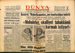 Dünya Gazetesi 2 Haziran 1966 - Tatvan Soyguncuları Yakalandı - Aşık İhsani Tevkif Edildi GZ160462 - Gökçekoleksiyon