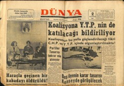 Dünya Gazetesi 2 Mart 1964 - Haraçla Geçinen Kabadayı Öldürüldü GZ68185 - 1