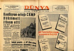 Dünya Gazetesi 2 Nisan 1963 - CKMP Hükümeti İtham Etti GZ68016 - 2