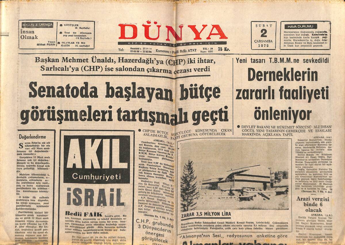 Dünya Gazetesi 2 Şubat 1972 - Muhammed Ali Clay İngiltere'de Yılın Sporcusu Seçildi GZ152182 - 1