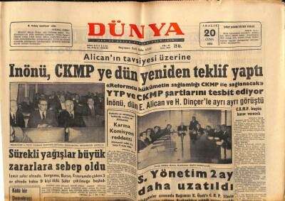Dünya Gazetesi 20 Aralık 1963 - General Motors Lokomotiflerinin Tercih Sebebi Yerinde Görülmedi GZ80759 - 1