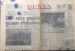 Dünya Gazetesi 20 Eylül 1969 - CHP Solcu Gençlerin Cezasını Affedecekmiş - GZ12937 - 2