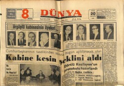 Dünya Gazetesi 20 Şubat 1965 - Kıbrısta Dün Bir Türk Öldürüldü GZ59894 - 2