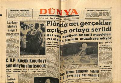 Dünya Gazetesi 20 Temmuz 1962 - Çocuk Felci Vakaları Arttı GZ59874 - 2
