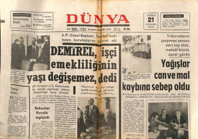 Dünya Gazetesi 21 Haziran 1972 - Zuhal Aksoyun Sağlık Durumu Düzeliyor GZ115457 - 1