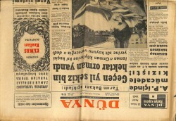 Dünya Gazetesi 21 Nisan 1963 - Geçen Yıl 8 Bin Hektar Orman Yandı GZ68012 - 2