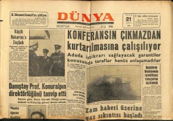 Dünya Gazetesi 21 Ocak 1964 - Rumların Hastanede İşledikleri Cinayetler Açıklandı GZ68205 - 2