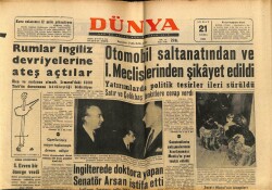 Dünya Gazetesi 21 Şubat 1964 - Rumlar İngiliz Devriyelerine Ateş Açtılar GZ68192 - 1