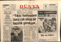 Dünya Gazetesi 21 Şubat 1972 - Yıkıcı Faaliyetlere Karşı Hazırlık Gerekiyor GZ103502 - 2