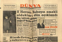 Dünya Gazetesi 22 Aralık 1962 - Rizede Fırtınadan 100lerce Ev Yıkıldı GZ68029 - 1