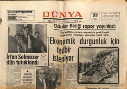 Dünya Gazetesi 22 Haziran 1971 - Odalar Birliği Rapor Yayınladı GZ68021 - 1