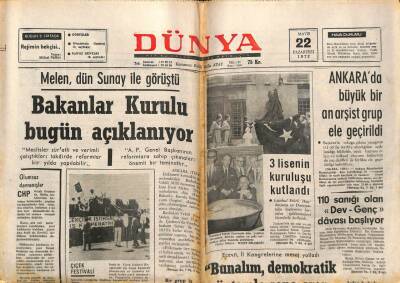 Dünya Gazetesi 22 Mayıs 1972 - Haşhaş Ekim Bölgesinde Yatırımlara Başlanacak GZ83627 - 1