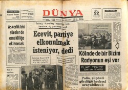 Dünya Gazetesi 22 Nisan 1972 - Ecevit Partiye El Konulmak İsteniyor Dedi GZ68101 - 1