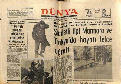 Dünya Gazetesi 22 Ocak 1969 - İşsizlik Sigortası Esasları Belli Oldu GZ61024 - 1