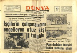 Dünya Gazetesi 23 Haziran 1970 - CHP Bildirisiİstanbul Olayları Yıkıcı Unsurların Kışkırtmasıdır GZ68289 - 2