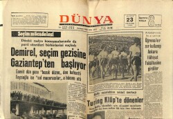 Dünya Gazetesi 23 Mayıs 1968 - Öğrenciler Zor Kullanıp Ankara İlahiyat Fakültesine Girdiler GZ59934 - 1