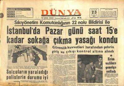 Dünya Gazetesi 23 Mayıs 1971 - Fransa , Libyaya 20 Mirage Uçağı Verdi GZ105390 - 1