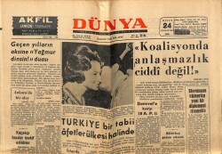 Dünya Gazetesi 24 Nisan 1965 - Geçen Yılların Aksine Yağmur Dinsin Duası GZ61080 - 1