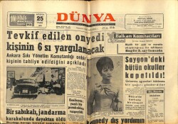 Dünya Gazetesi 25 Ağustos 1963 - Sagondaki Okullar Kapatıldı.Öğrenciler Hükümete Bir Çağrı Gönderdiler GZ59987 - 1