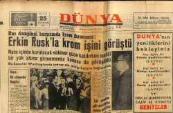 Dünya Gazetesi 25 Mayıs 1963 - Erkin Ruskla Krom İşini Görüştü GZ59937 - 2