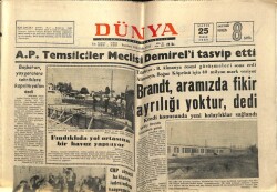 Dünya Gazetesi 25 Mayıs 1969 - Astronotlar Kırılan Cam Elyafından Rahatsızlandı GZ61057 - 1
