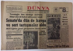 Dünya Gazetesi 25 Şubat 1967- TRT Kanun Tasarısı Meclise Geliyor GZ13006 - 2