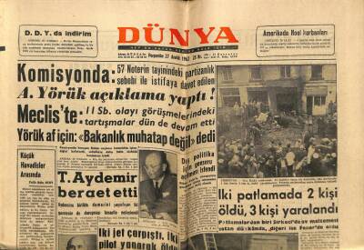 Dünya Gazetesi 27 Aralık 1962 - Galatasaray Karşıyakayı Hezimete Uğrattı GZ59867 - 2
