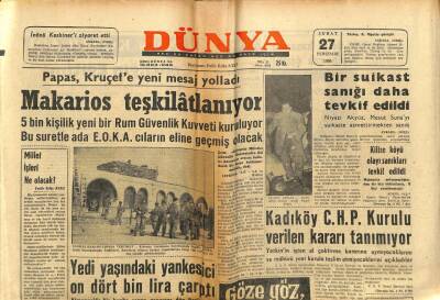 Dünya Gazetesi 27 Şubat 1964 - Kadıköy CHP Gurubu Verilen Kararı Tanımıyor GZ68187 - 2