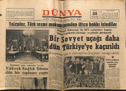 Dünya Gazetesi 28 Ekim 1970 - Bir Sovyet Uçağı Daha Dün Türkiyeye Kaçırıldı GZ68273 - 1