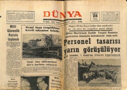 Dünya Gazetesi 28 Haziran 1970 - Camide Yanındaki Şahsı Şeytan Diyerek Öldürdü GZ68259 - 2