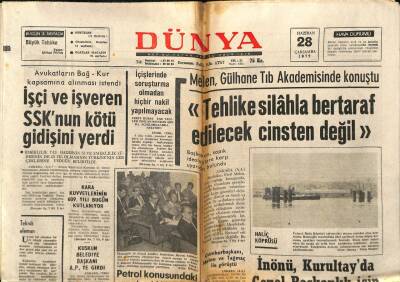 Dünya Gazetesi 28 Haziran 1972 - Ticaret Bakanlığı Et Fiyatını Serbest Bıraktı GZ82221 - 1