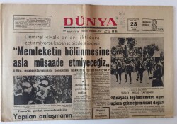 Dünya Gazetesi 28 Mayıs 1968 - Demirel Memleketin Bölünmesine Asla Müsaade Etmeyeceğiz GZ13037 - 2