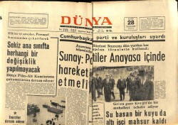 Dünya Gazetesi 28 Mayıs 1970 - Sunay Partiler Anayasa İçinde Hareket Etmeli GZ66186 - 1