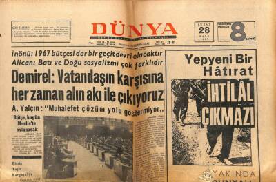 Dünya Gazetesi - 28 Şubat 1967 - Keban Barajı İçin Şeker Fabrikası Naklediliyor GZ111056 - 1