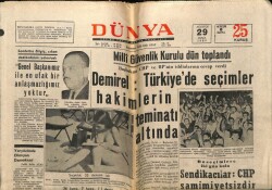 Dünya Gazetesi 29 Ağustos 1969 - SendikacılarCHP Samimiyetsizdir GZ61055 - 2