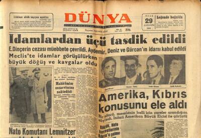 Dünya Gazetesi 29 Ocak 1964 - Amerika , Kıbrıs Konusunu Ele Aldı GZ82170 - 1